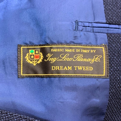 美品◆ロロピアーナ ドリームツイード 鎌倉 メンズサイズ M ブルー系 Loro Piana 【AFB45】