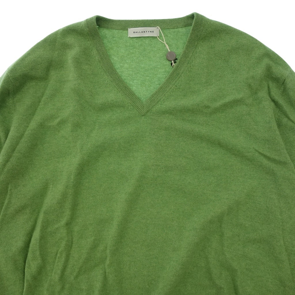 Like new◆BALLANTYNE Knit Cashmere Men's Size 60 Green BALLANTYNE [AFB27] 