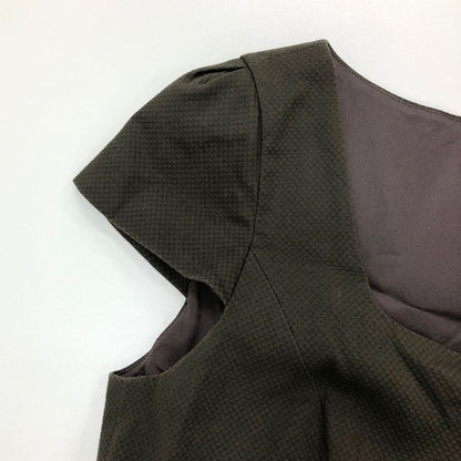 美品◆フォクシー ブティック 膝下ワンピース ダークオリーブ 40サイズ FOXEY BOUTIQUE 【AFB42】