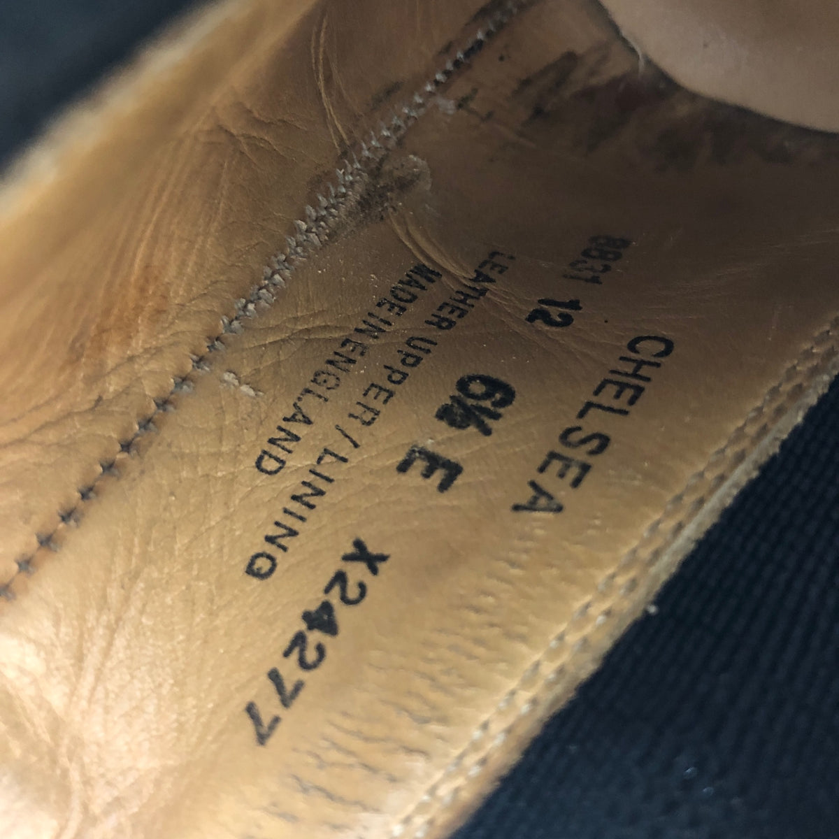 クロケット＆ジョーンズ CHELSEA サイドゴアブーツ カーフ ブラック サイズUK6.5E メンズ Crockett & Jones 約25.0cm【AFC50】