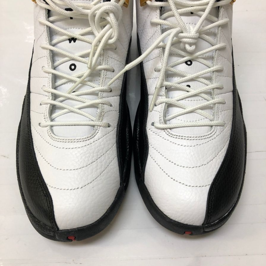ナイキ スニーカー エアジョーダン 12 レトロ タクシー ホワイト／ブラック 130690-125 メンズ 28cm NIKE AIR JORDAN 12 RETRO TAXI 約28.0cm【YB5】