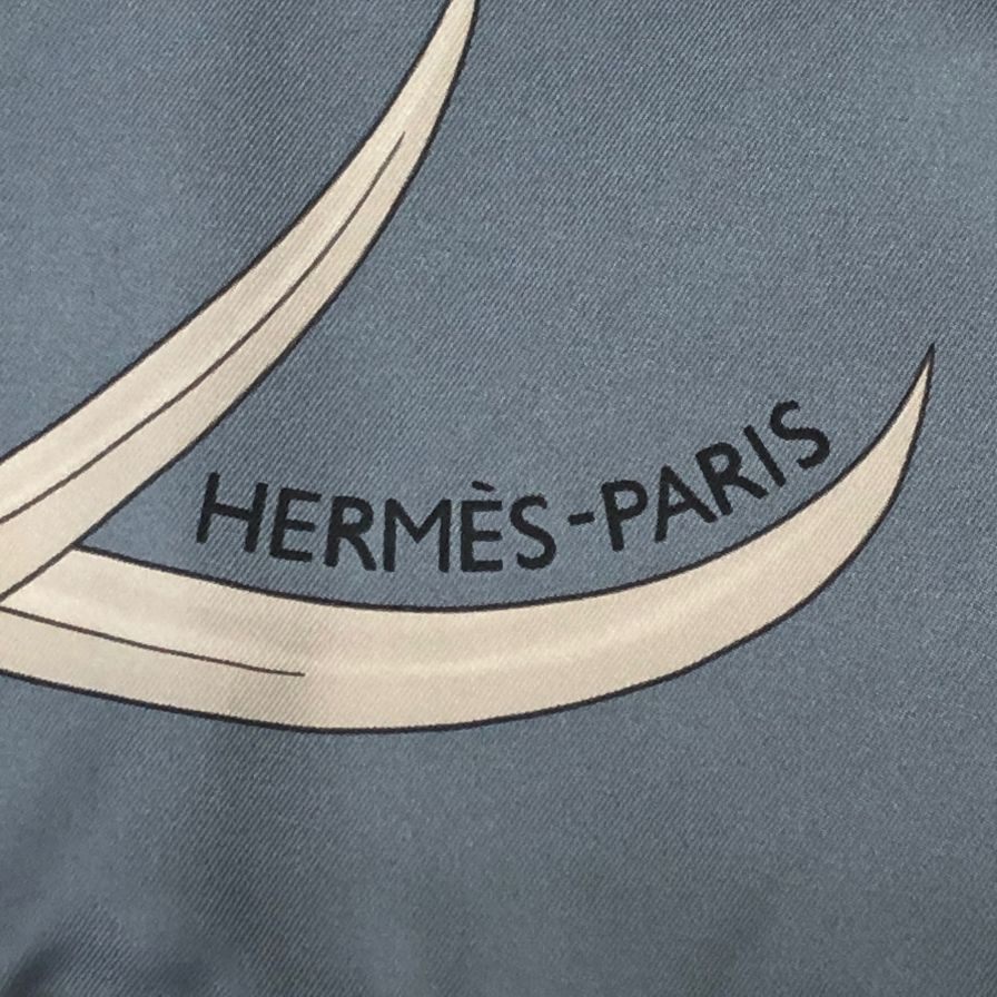 エルメス カレ90 25AW 最後の花束 Bouquet Final ブルー シルク レディース HERMES【AFB55】