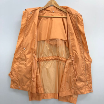 極美品◆プリーツプリーズ ナイロン フーディー ブルゾン オレンジ サイズ3 PP01-ZD511 PLEATS PLEASE ISSEY MIYAKE 【AFB3】