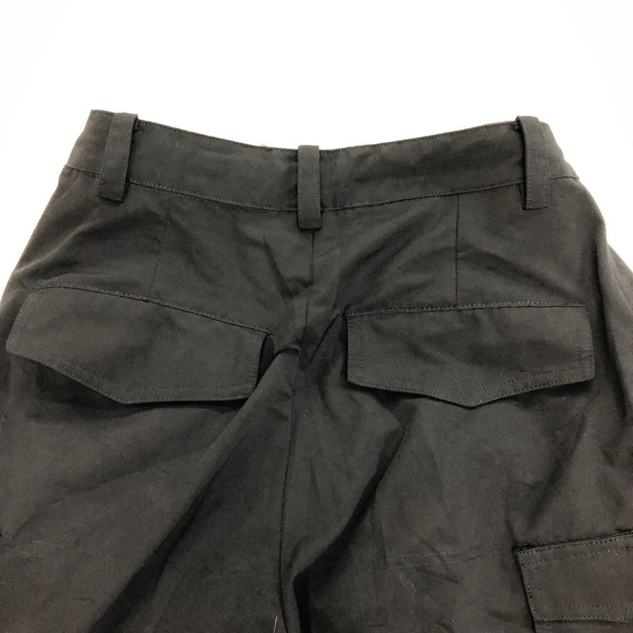 レース レ ソル カーゴパンツ ワイドパンツ レディース ブラック サイズS Rase le sol 【AFB22】