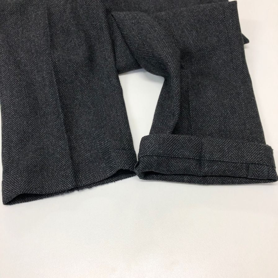 ジャブスアルキヴィオ タックパンツ マサッチョ グレー ウール メンズ サイズ48 MASACCIO TYPE A2 giab's ARCHIVIO 【AFB6】