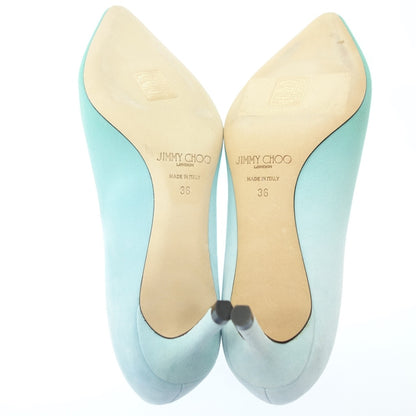 Very good condition◆JIMMY CHOO Gradient Pumps Suede Ladies Blue Size 36 JIMMY CHOO [AFC31] 