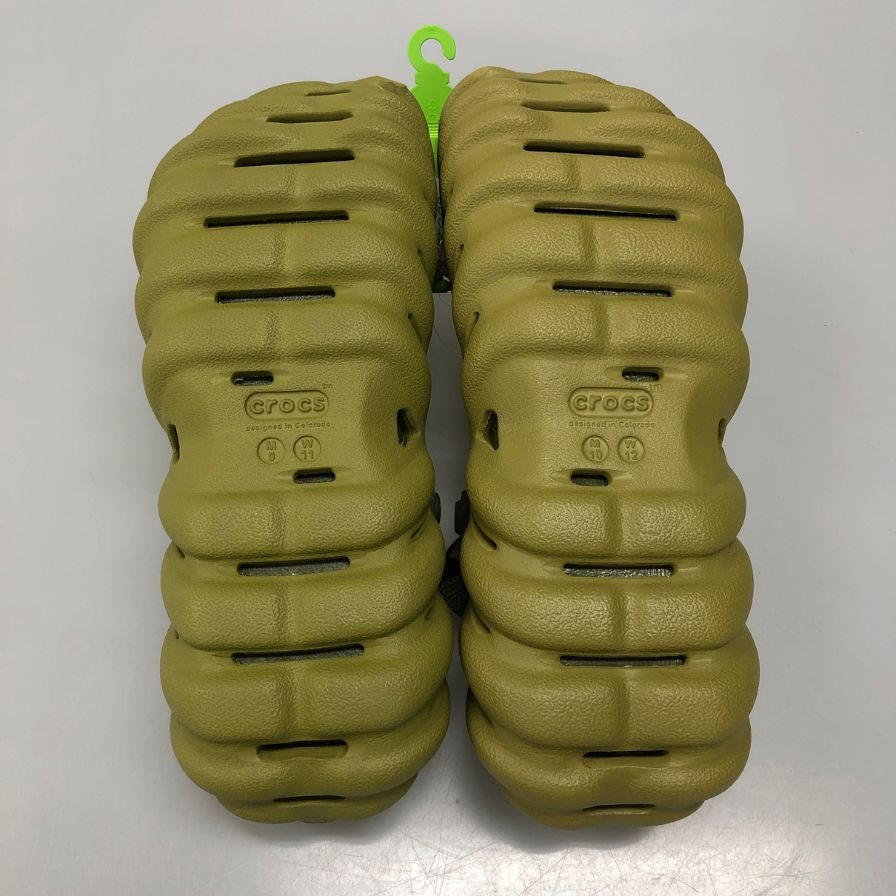 クロックス サンダル エコー クロッグ カーキ系 28cm メンズ crocs ECHO CLOG 約28.0cm【AFC33】