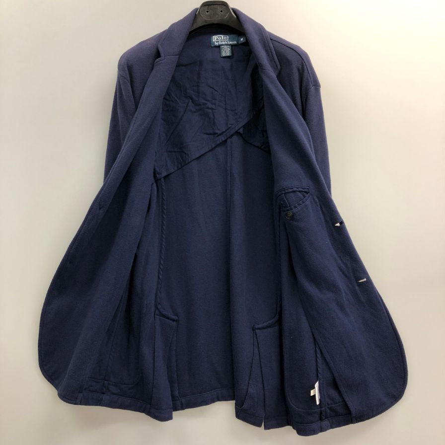 中古◆ポロ ラルフローレン テーラードジャケット 90S ネイビー メンズ サイズM Polo Ralph Lauren 【AFA1】
