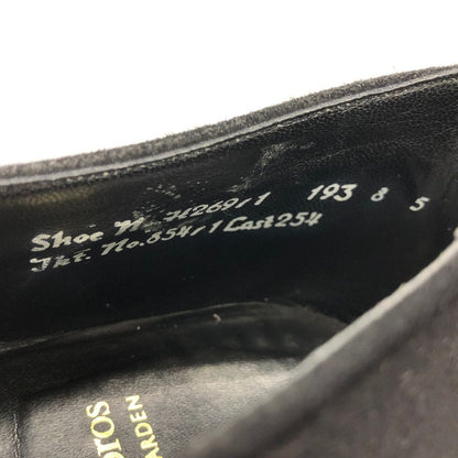 モス レザーシューズ スエード オックスフォード 2アイレット サイズ8.5 ブラック MOSS BROS 約27.0cm【AFC35】