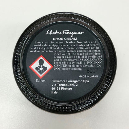 サルヴァトーレ フェラガモ クリーム 補色 靴磨き シュー クリーム ブラック 55g Salvatore Ferragamo Shoe CREAM【AFI15】【中古】
