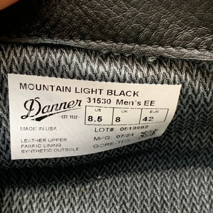 ダナー マウンテンライト 31530 GORE-TEX ブラック メンズ サイズ US8.5  Danner 約26.5cm【AFC30】