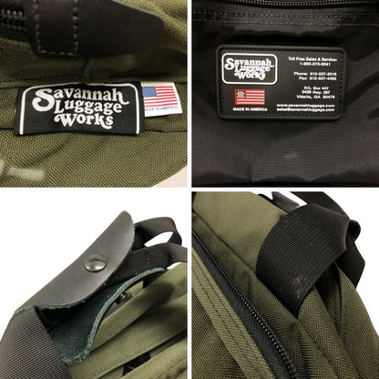 サバナ ラゲージ ワークス バックパック ナイロン グリーン メンズ Savannah Luggage Works【AFE9】
