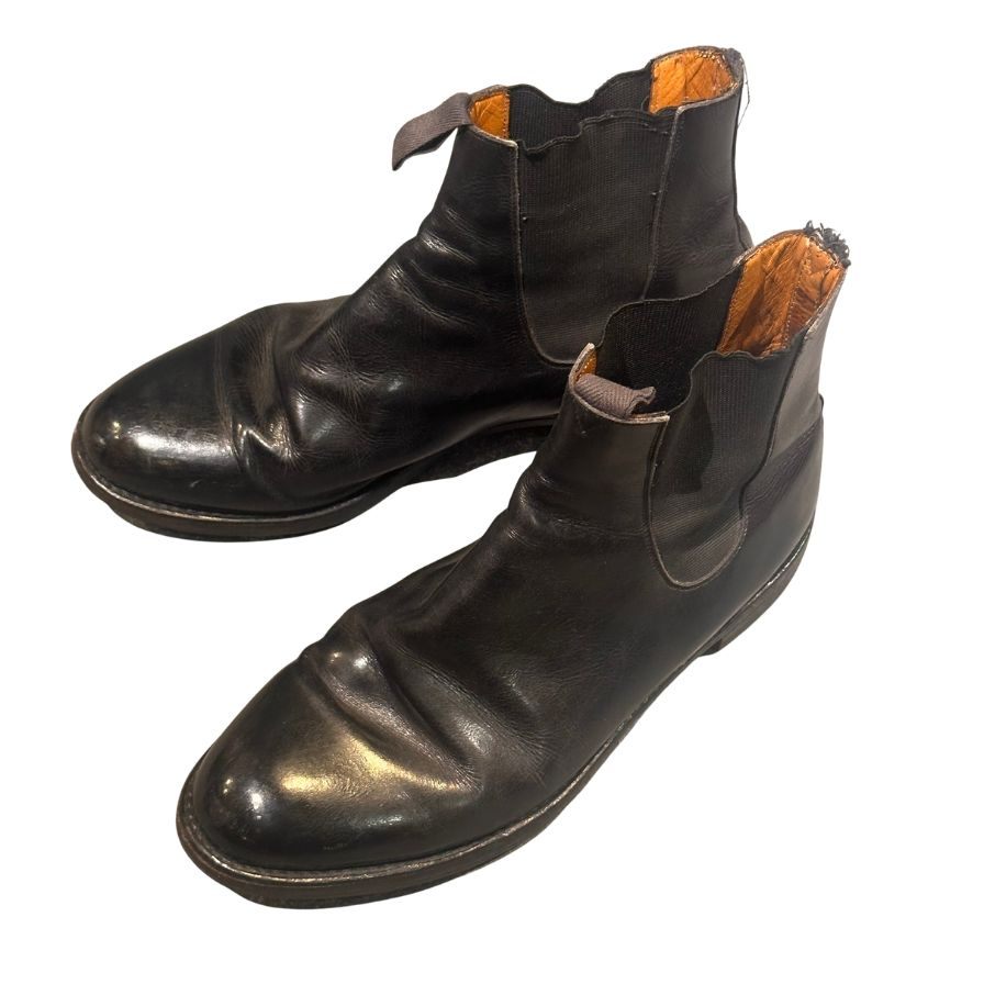 パラブーツ サイドゴアブーツ カーフ ブラック サイズ44 PARABOOT ブーツ 約28.5cm【LA】【中古】