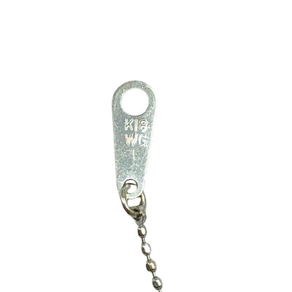 K18WG ネックレス 総重量1.63g ダイヤ0.2ct【AFI13】【中古】