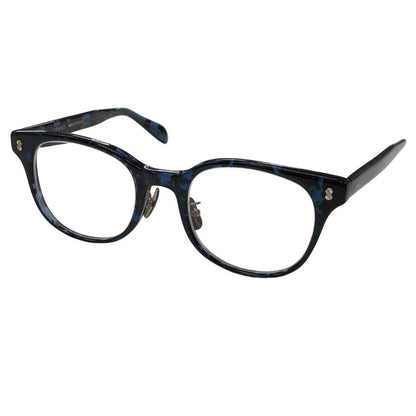 ソフネット×金子眼鏡 24AW 眼鏡 BINCHOTAN WELLINGTON GLASSES ブルー×ブラック メンズ SOPH-232082 SOPHNET.【AFI11】