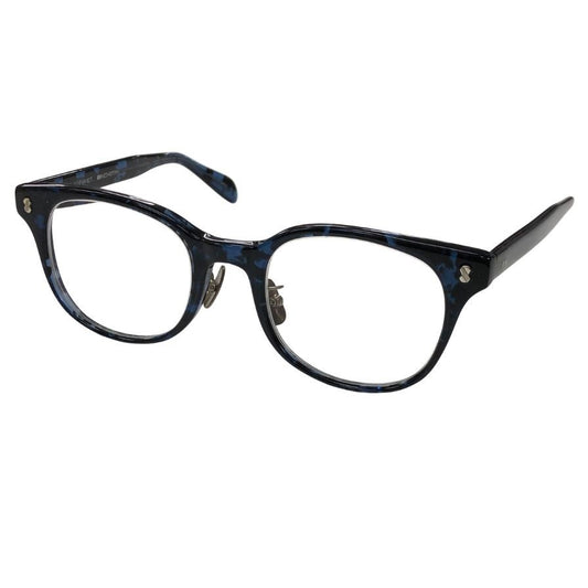 ソフネット×金子眼鏡 24AW 眼鏡 BINCHOTAN WELLINGTON GLASSES ブルー×ブラック メンズ SOPH-232082 SOPHNET.【AFI11】