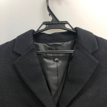 美品◆ユニクロ メンズ コート カシミヤ ブラック サイズL UNIQLO 【AFB4】