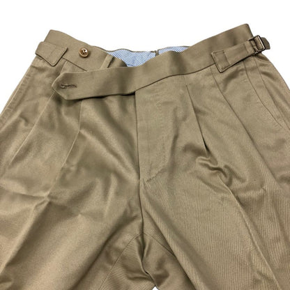 リングヂャケット スラックス コットン サイドアジャスター トラウザーズ ベージュ系 ダブル メンズ サイズ44 RING JACKET 【AFB1】