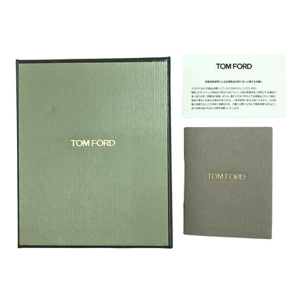 トムフォード レザー 二つ折り名刺れ カードケース リザード型押し メンズ グレー系 TOM FORD【AFI2】