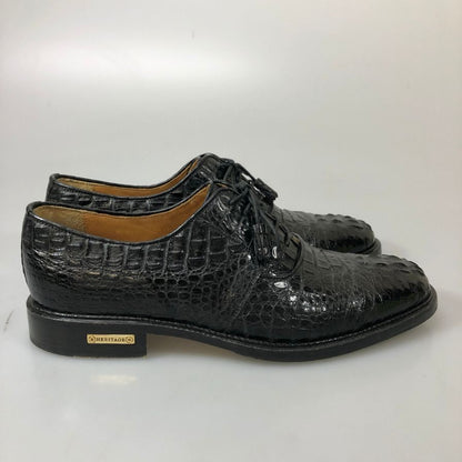 リーガル ヘリテージ 特注 リアルクロコダイル メンズ サイズ25.5cm ブラック REGAL HERITAGE 約25.5cm【AFC46】