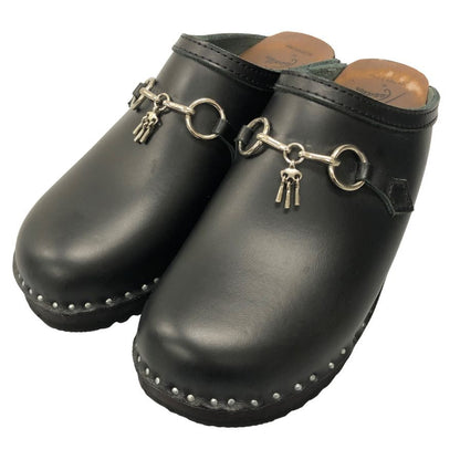 ニードルス トロエントープ ビット レザー サボサンダル サイズ40 メンズ ブラック Needles 約25.0cm【AFC44】