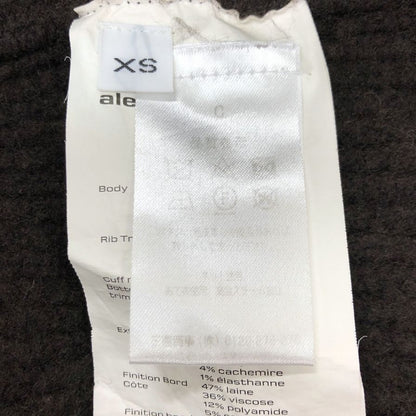 中古■アレキサンダーワン ワンピース 22FW ウール カシミア ニット 長袖 変形 ロング丈 ブラウン レディース サイズXS Alexander Wang 【AFB6】