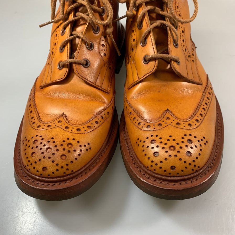 トリッカーズ M2508 カントリーブーツ カーフ メンズ エイコンアンティーク サイズUK9.5 Tricker's 約28.0cm【AFC31】