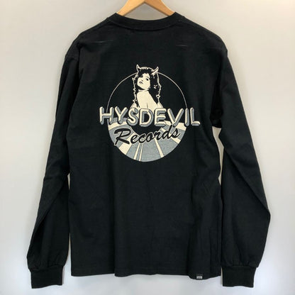 極美品◆ヒステリックグラマー 長袖Tシャツ HYSDEVIL ブラック メンズ サイズM HYSTERIC GLAMOUR 【AFB34】
