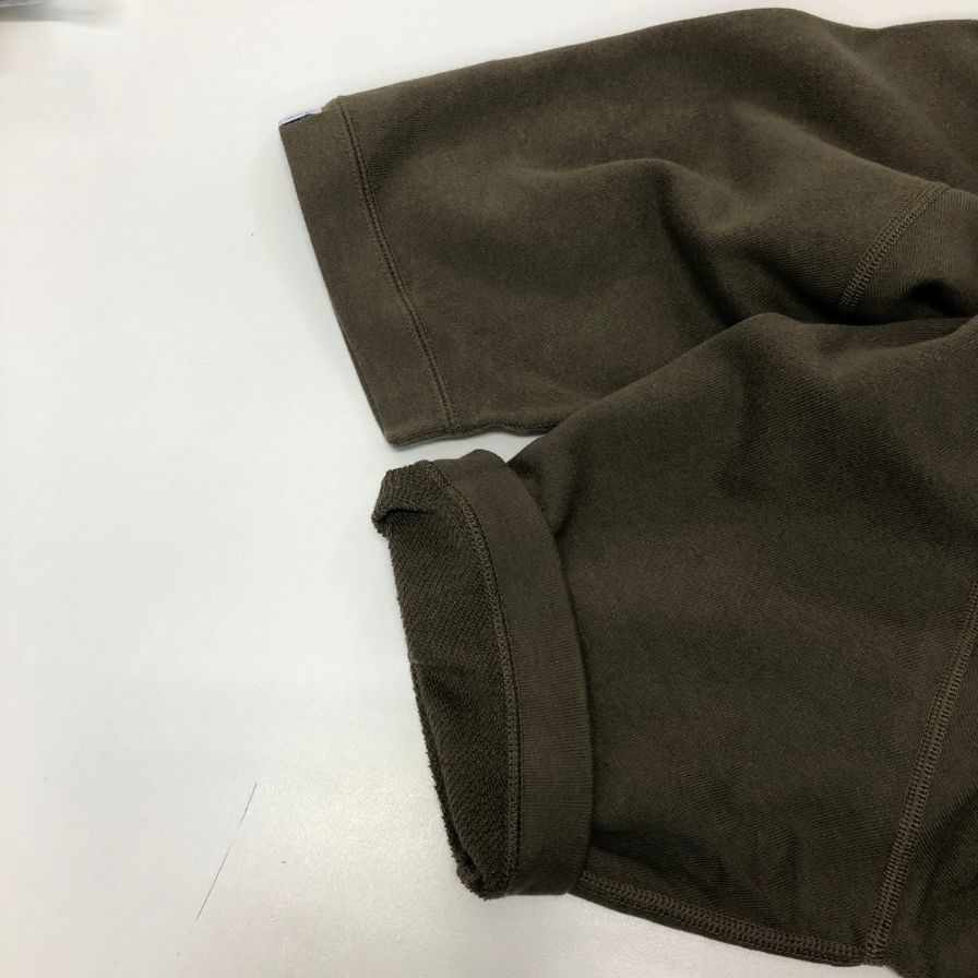 美品◆ループウィラー ビームスF別注 半袖Tシャツ カーキ メンズ サイズM LOOPWHEELER×BEAMS F 【AFB43】