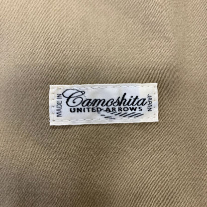 美品◆カモシタ ユナイテッドアローズ ベルテッドコート ベージュ メンズ サイズ48 Camoshita UNITED ARROWS 【AFB22】