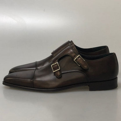 マグナーニ ダブルモンク ストラップ ブラウン メンズ サイズ43 MAGNANNI 約27.0cm【AFC32】