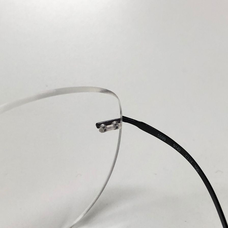 シルエット メガネ リムレス 5599 9142  □17 150 ブラック silhouette【AFI18-2】
