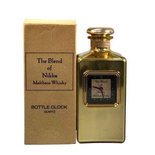 ニッカウイスキー ボトル型 置時計 クォーツ式  ノベルティ NIKKA【AFI23】【中古】