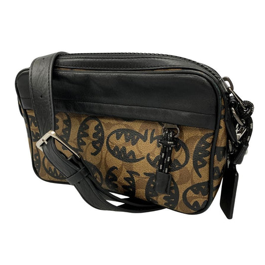 コーチ×ガンユー ショルダーバッグ 2526 レザー ジップ ユニセックス ブラウン COACH guang yu【AFE6】