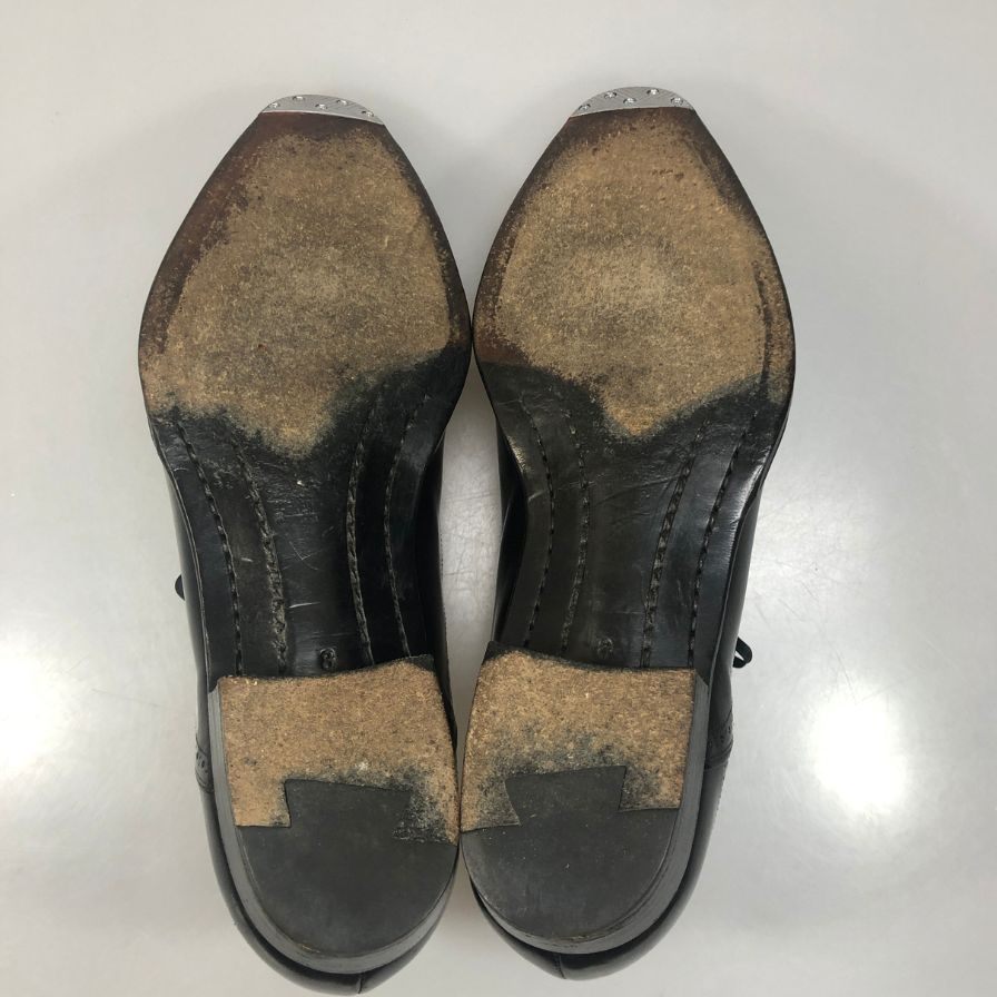 シェットランド フォックス パンチドキャップ 123F メンズ ブラック サイズ 8 SHETLANDFOX 約26.0cm【AFD2】