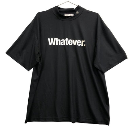 極美品◆ワットエバー モックネックTシャツ ブラック レディース サイズXL Whatever. 【AFB36】