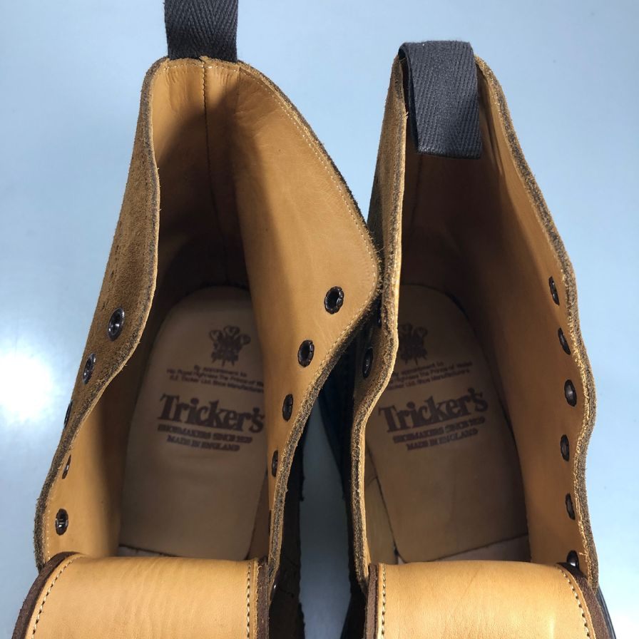 トリッカーズ M2508 ウィングチップ スウェード カントリーブーツ メンズ サイズ 7.5 ブラウン Tricker’ｓ ブーツ 約26.5cm【LA】【中古】