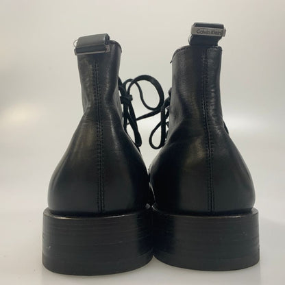 カルバンクライン レザーブーツ プレーントゥ ブラック メンズ サイズUS11 Calvin Klein 約29.0cm【AFC46】
