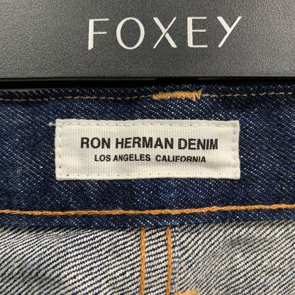 ロン ハーマン デニム パンツ シワ加工 USA製 セルビッジ 青耳 メンズ サイズ31 インディゴ Ron Herman Denim 【AFB45】