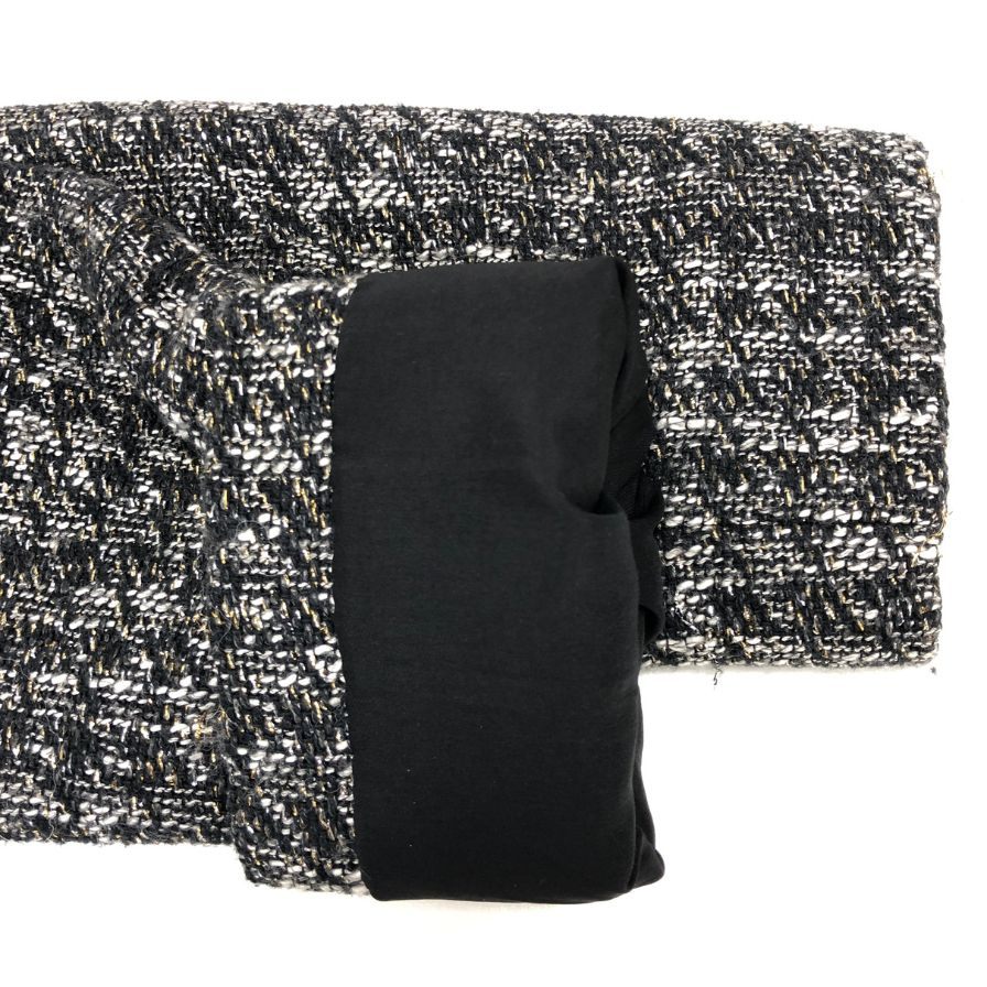 中古◆レッドヴァレンティノ ペプラム ツイード ジャケット ブラック サイズ42 RED VALENTINO 【AFB36】