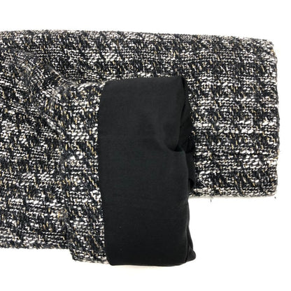 中古◆レッドヴァレンティノ ペプラム ツイード ジャケット ブラック サイズ42 RED VALENTINO 【AFB36】