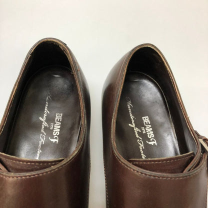 ビームス F Handcrafted Footwear レザーシューズ ダブルモンクストラップ メンズ サイズ6.5 ブラウン BEAMS F 約25.0cm【AFD2】