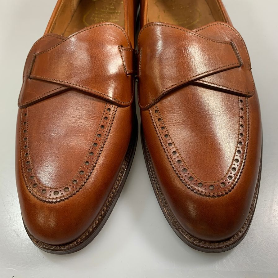 ニュー＆リングウッド バタフライローファー ブラウン UK8 メンズ New & Lingwood 約26.5cm【PTM4】