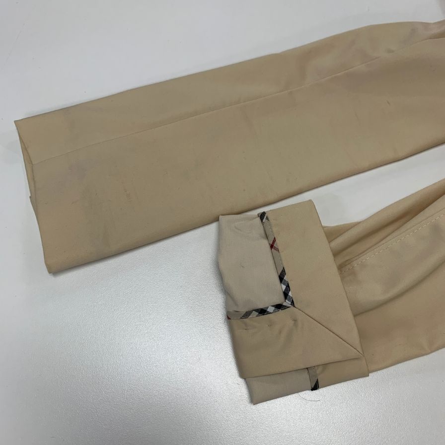 中古◆バーバリーロンドン テーラード ジャケット レディース アイボリー系 サイズ42 BURBERRY LONDON 【AFB35】