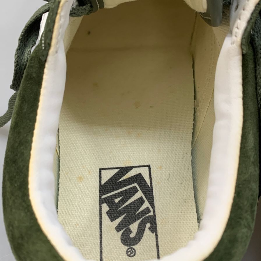 ヴァンズ バンズ スニーカー オールドスクール ピッグ スエード メンズ サイズ25cm グリーン VANS 約25.0cm【AFD7】