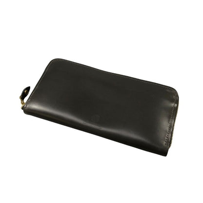 グレンロイヤル 長財布 ラウンドジップ ブライドルレザー グレー ゴールド金具 GLENROYAL【AFI1】