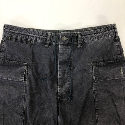 ダブルアールエル カーゴショーツ 13スターボタン ウォッシュド加工 ブラック メンズ サイズ34 RRL RALPH LAUREN【】
