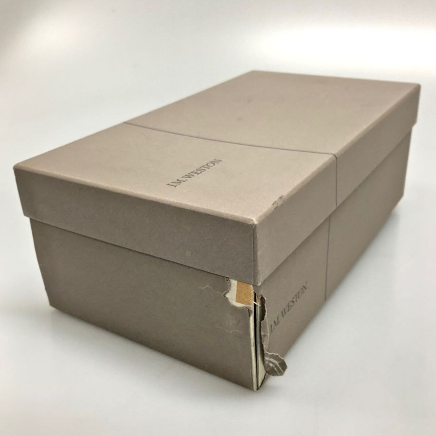 ジェイエムウエストン 380 ケイスリーヘイフォード別注 チェック柄 キッドレザー ブラック サイズUK6D  J.M.WESTON ビジネスシューズ 約25.5cm【LA】【中古】