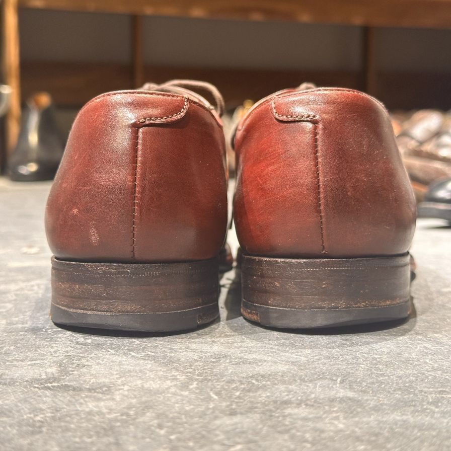 クロケット＆ジョーンズ レザーシューズ  バーニーズ別注 8311 バーニッシュカーフ バーガンディサイズUK6.5D メンズ CROCKETT&JONES ビジネスシューズ 約25.0cm【LA】【中古】