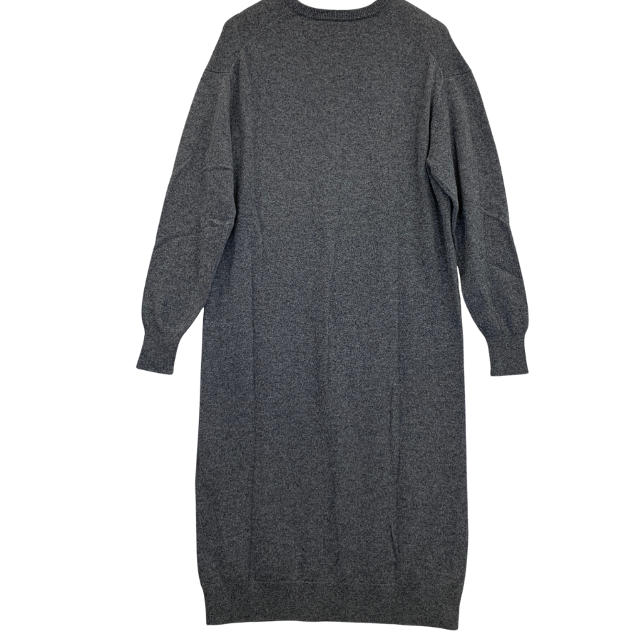 美品◆エヴリディアイライク カシミア100% ロングニット ワンピース レディース サイズF グレー EVERYDAY I LIKE 【AFB44】